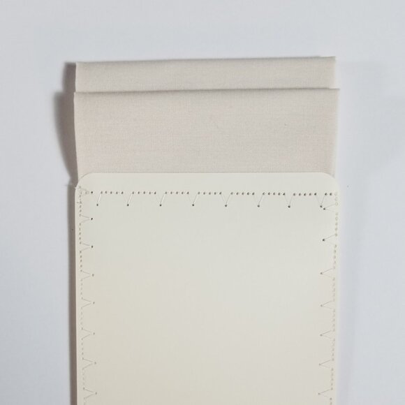 NEW Cream 100% Cotton Pre-Folded Pocket Square Handkerchief Insert - Picture 3 of 6